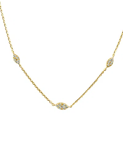 Sabrina Designs 14k 0.32 Ct. Tw. Diamond Station Necklace