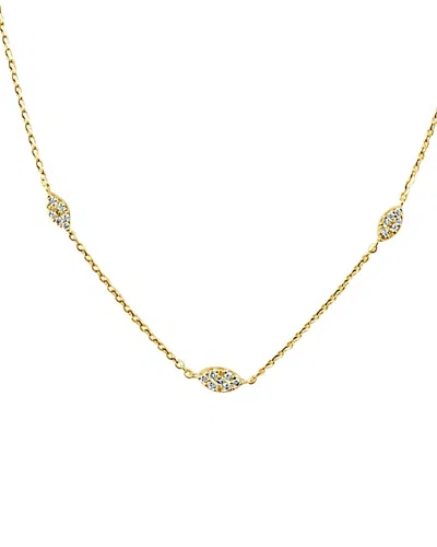Sabrina Designs 14k 0.32 Ct. Tw. Diamond Station Necklace In Gold