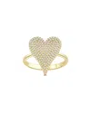 Sabrina Designs 14k 0.33 Ct. Tw. Diamond Pave Heart Ring In Gold