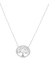 Sabrina Designs 14k 0.33 Ct. Tw. Diamond Tree Of Life Necklace In Silver