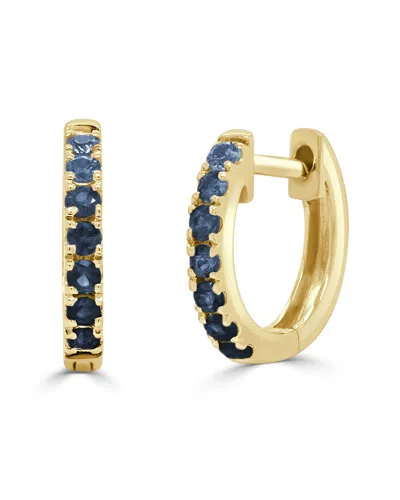 Sabrina Designs 14k 0.33 Ct. Tw. Pink Sapphire Huggie Earrings In Blue