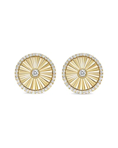 Sabrina Designs 14k 0.34 Ct. Tw. Diamond Disc Earrings In Gold