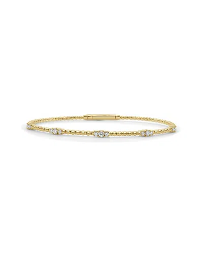 Sabrina Designs 14k 0.34 Ct. Tw. Diamond Flexible Bangle In Gold