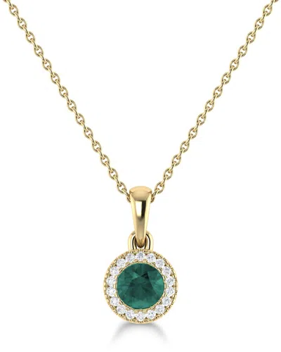 Sabrina Designs 14k 0.35 Ct. Tw. Diamond & Alexandrite Pendant In Multi