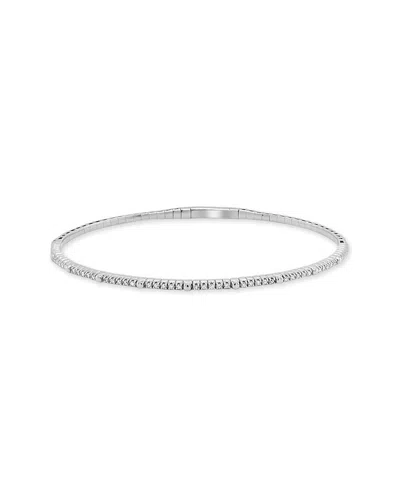 Sabrina Designs 14k 0.35 Ct. Tw. Diamond Bangle Bracelet In Metallic