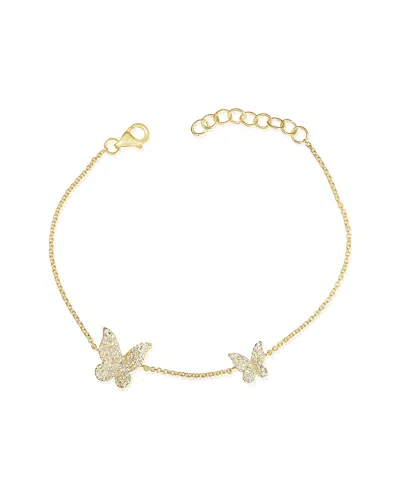 Sabrina Designs 14k 0.35 Ct. Tw. Diamond Butterfly Bracelet