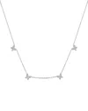 Sabrina Designs 14k 0.35 Ct. Tw. Diamond Butterfly Station Necklace