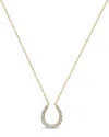 Sabrina Designs 14k 0.35 Ct. Tw. Diamond Horseshoe Necklace