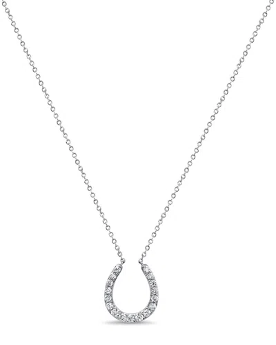 Sabrina Designs 14k 0.35 Ct. Tw. Diamond Horseshoe Necklace