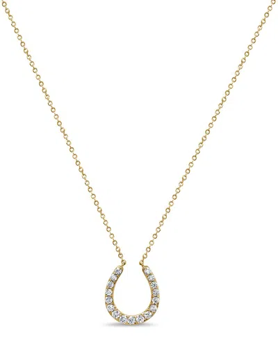 Sabrina Designs 14k 0.35 Ct. Tw. Diamond Horseshoe Necklace In Gold