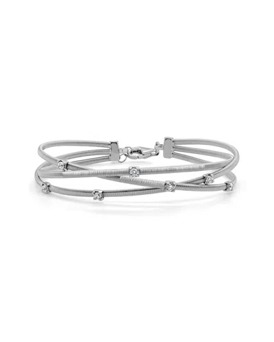 Sabrina Designs 14k 0.36 Ct. Tw. Diamond Flexible Bracelet In Metallic