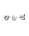 Sabrina Designs 14k 0.36 Ct. Tw. Diamond Heart Earrings