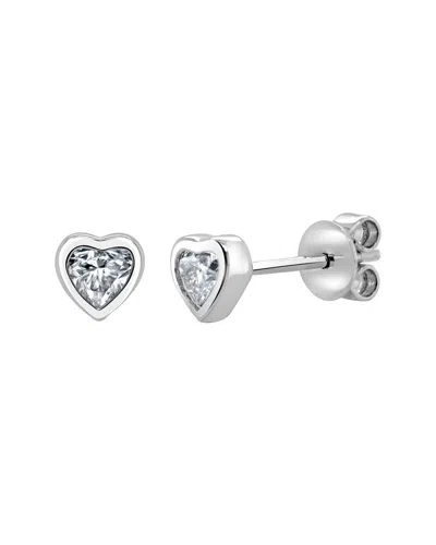 Sabrina Designs 14k 0.36 Ct. Tw. Diamond Heart Earrings