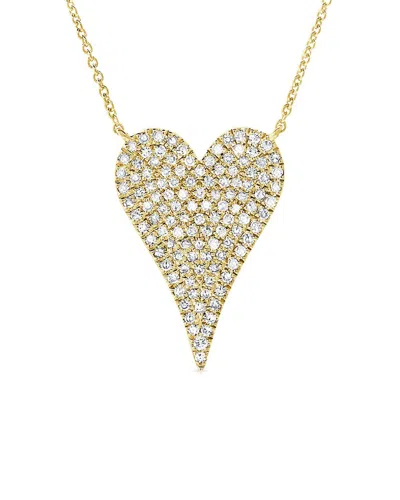 Sabrina Designs 14k 0.36 Ct. Tw. Diamond Heart Necklace