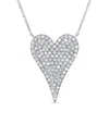 Sabrina Designs 14k 0.80 Ct. Tw. Diamond Heart Necklace