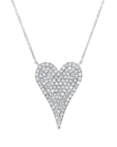 Sabrina Designs 14k 0.36 Ct. Tw. Diamond Heart Necklace