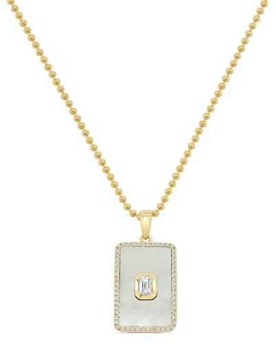 Sabrina Designs 14k 0.37 Ct. Tw. Diamond & Pearl Pendant In Gold