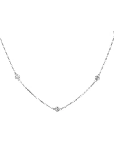 Sabrina Designs 14k 0.37 Ct. Tw. Diamond By The Yard Necklace In Silver