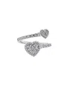Sabrina Designs 14k 0.37 Ct. Tw. Diamond Heart Bypass Ring