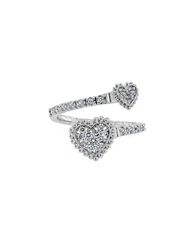 Sabrina Designs 14k 0.37 Ct. Tw. Diamond Heart Bypass Ring