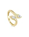 Sabrina Designs 14k 0.38 Ct. Tw. Diamond Bypass Ring