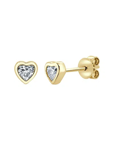 Sabrina Designs 14k 0.38 Ct. Tw. Diamond Heart Earrings