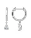 Sabrina Designs 14k 0.39 Ct. Tw. Diamond Drop Huggie Earrings