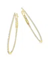 Sabrina Designs 14k 0.40 Ct. Tw. Diamond Inside Out Hoops In Gold