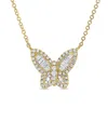 Sabrina Designs 14k 0.41 Ct. Tw. Diamond Butterfly Necklace