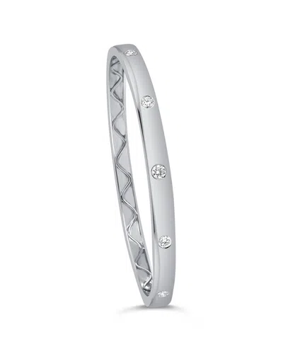 Sabrina Designs 14k 0.42 Ct. Tw. Diamond 5-stone Bangle Bracelet In Metallic