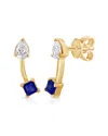 Sabrina Designs 14k 0.42 Ct. Tw. Diamond & Sapphire Studs