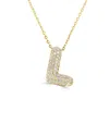 Sabrina Designs 14k 0.42 Ct. Tw. Diamond Initial Necklace