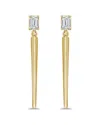 Sabrina Designs 14k 0.42 Ct. Tw. Diamond Long Dangle Earrings