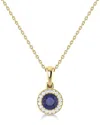 Sabrina Designs 14k 0.43 Ct. Tw. Diamond & Sapphire Pendant