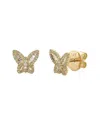 Sabrina Designs 14k 0.43 Ct. Tw. Diamond Butterfly Studs