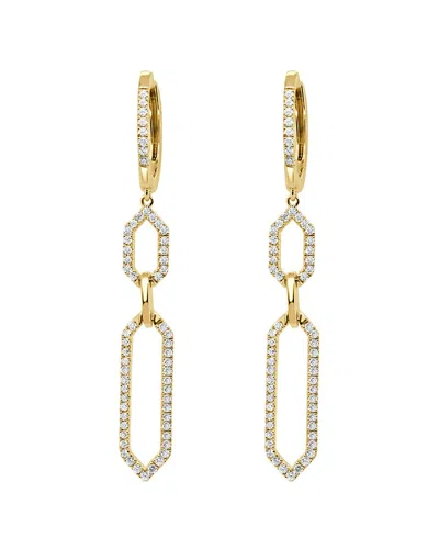Sabrina Designs 14k 0.43 Ct. Tw. Diamond Link Drop Earrings In Gold