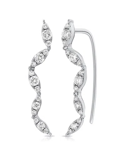 Sabrina Designs 14k 0.45 Ct. Tw. Diamond Climber Earrings In White