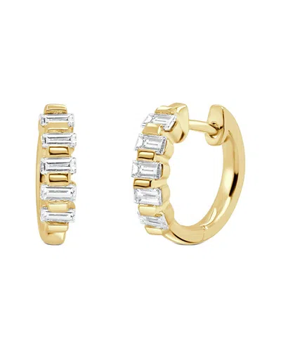 Sabrina Designs 14k 0.45 Ct. Tw. Diamond  Huggie Earrings In Gold