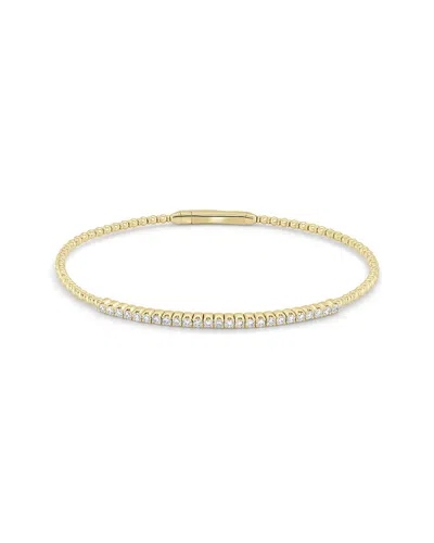 Sabrina Designs 14k 0.45 Ct. Tw. Diamond Stackable Flexible Bangle Bracelet In Gold