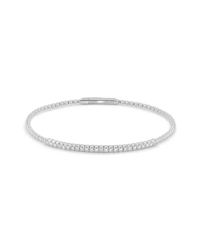 Sabrina Designs 14k 0.45 Ct. Tw. Diamond Stackable Flexible Bangle Bracelet In Metallic