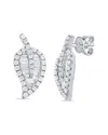Sabrina Designs 14k 0.46 Ct. Tw. Diamond Leaf Studs
