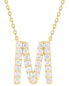Sabrina Designs 14k 0.46 Ct. Tw. Diamond M Initial Pendant