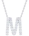 Sabrina Designs 14k 0.46 Ct. Tw. Diamond M Initial Pendant