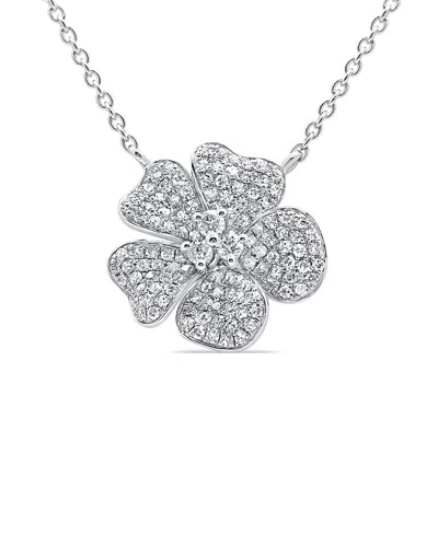 Sabrina Designs 14k 0.47 Ct. Tw. Diamond Flower Necklace