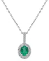 Sabrina Designs 14k Gold, Emerald & Diamond Pendant