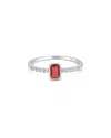 Sabrina Designs 14k 0.48 Ct. Tw. Diamond Garnet Birthstone Ring In Metallic