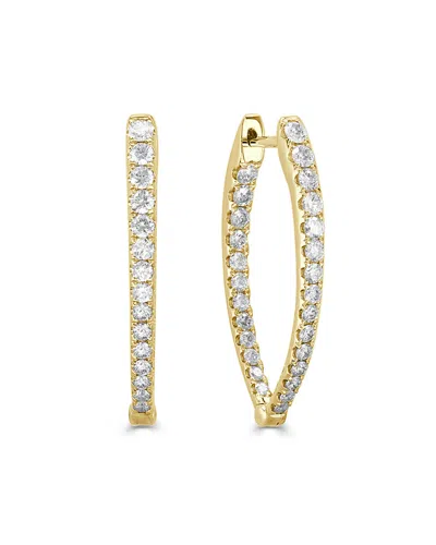 Sabrina Designs 14k 0.48 Ct. Tw. Diamond Oval Hoops In Gold