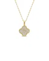 Sabrina Designs 14k 0.50 Ct. Tw. Diamond Clover Necklace
