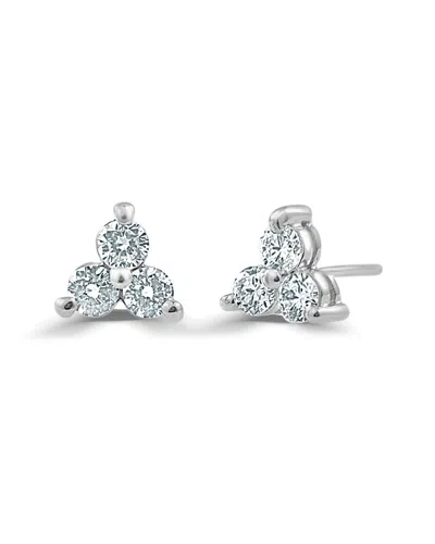 Sabrina Designs 14k 0.50 Ct. Tw. Diamond Cluster Studs In Metallic