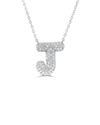 Sabrina Designs 14k 0.50 Ct. Tw. Diamond Initial Necklace In Silver